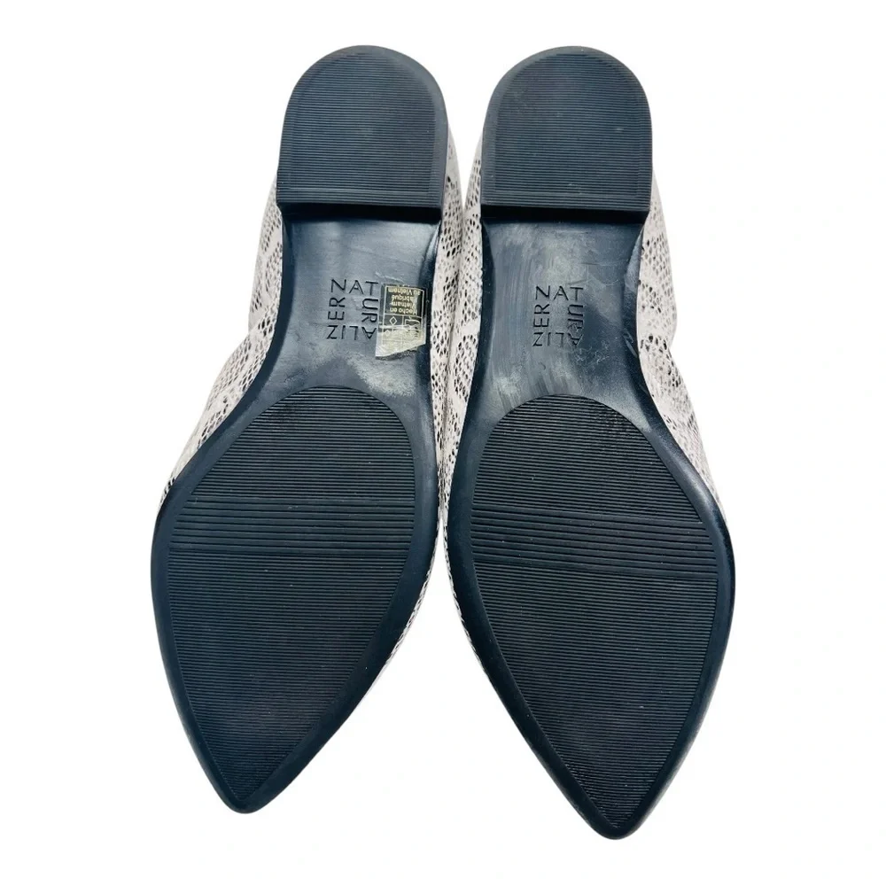 Naturalizer Black and Gray Ballerina Flats Size 7 Like New No Box